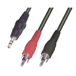 Cablu jack stereo 3,5 mm - 2 RCA tata Sal Home A 49