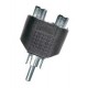 Adaptor 1 RCA tata - 2 RCA mama, mono, plastic Sal Home AC 18