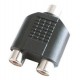 Adaptor 1 RCA mama - 2 RCA mama, plastic, mono Sal Home AC 18K