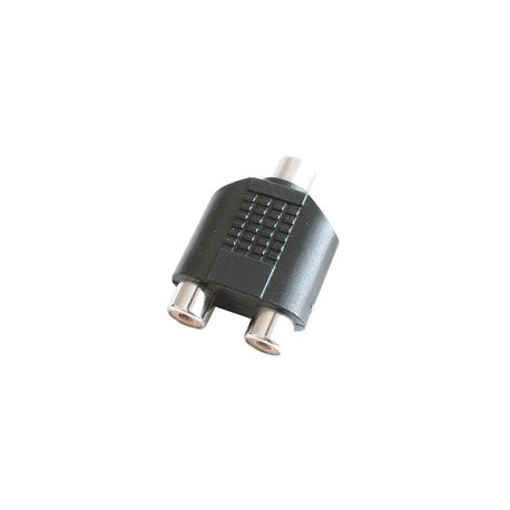 Adaptor 1 RCA mama - 2 RCA mama, plastic, mono Sal Home AC 18K