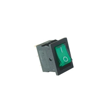 Comutator basculant 1 cont, 12V cu bec, verde Sal Home AKV 02