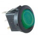 Comutator basculant 1 cont, 12V cu bec, verde Sal Home AKV 12