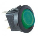 Comutator basculant 1 cont, 12V cu bec, verde Sal Home AKV 12