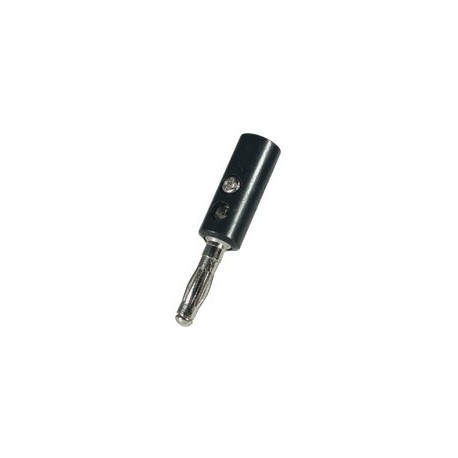 Conector banana tata, negru Sal Home BD 4/BK