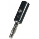 Conector banana tata, negru Sal Home BD 4/BK