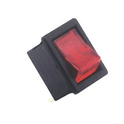 Comutator, 250V, cu bec, rosu Sal Home STV 15