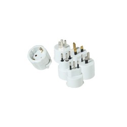 Set adaptor pentru calatorii, cu pamantare Sal Home AC 05