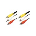 Cablu 1m,3xRCA-3xRCA Sal Home A 4X