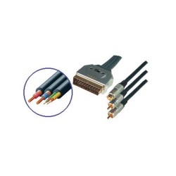 Cablu scart tata -2 RCA tata + SVHS tata, 1,5m Sal Home BBVS 7-1,5S