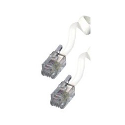 Cablu racord receptor telefonic, 3m, 4P4C Sal Home T 6-3WH/X