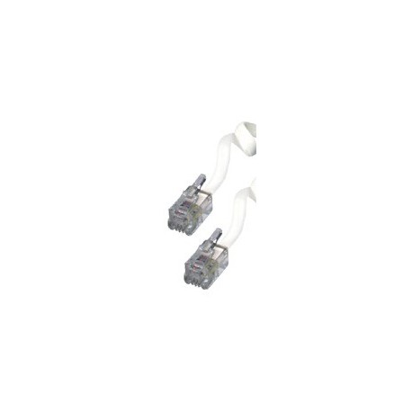 Cablu racord receptor telefonic, 3m, 4P4C Sal Home T 6-3WH/X
