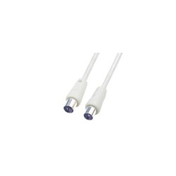 Cablu coaxial m-t, 5m, ecr. dubla, alb Sal Home RF 5X