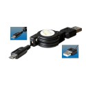 Cablu incarcare USB micro, poate fi bobinat, Sal Home SA 041