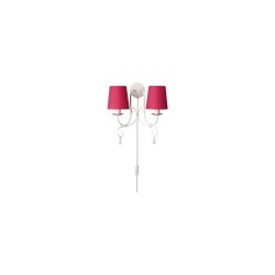 Lampa de perete PRINCESS, fucsia, 2x40W 230V, Sal Home 456942810