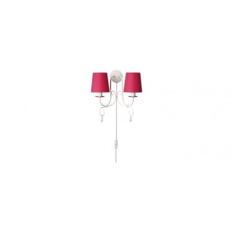 Lampa de perete PRINCESS, fucsia, 2x40W 230V, Sal Home 456942810