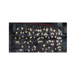 Ghirlanda perdea, cu legare in serie, 100 LED-uri, culoare alba, calda, pt.exterior, Sal Home KTF 100/WW