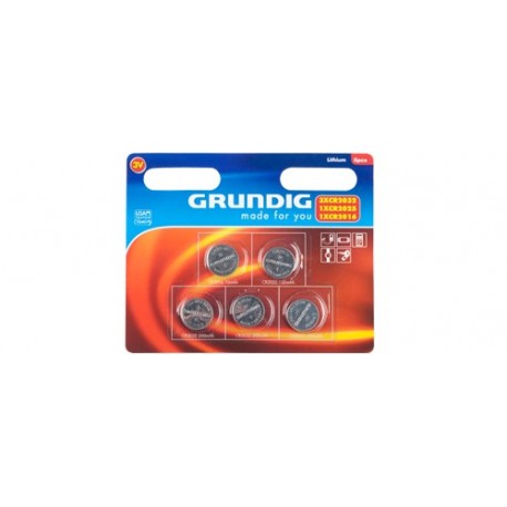 Set baterii tip buton, litiu 3V, 5 buc/set, Grundig EDC 3024