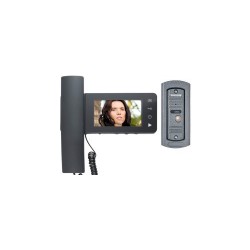 Video-interfon, 4", color, metalic, pentru exterior, Sal Home DPV 24