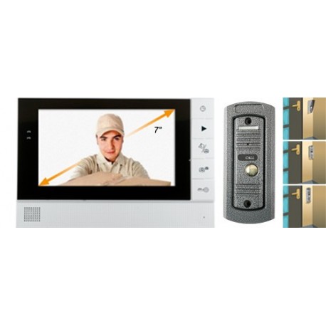 Video-interfon 7", color, metalic, pentru exterior, Sal Home DPV 25