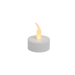 Set 6 candele cu LED-uri, alb, 1 buc LED galben, intermitent, Sal Home CD 6/WH