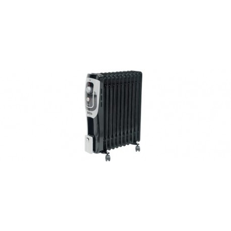 Radiator cu ulei, 11 elementi, negru, Sal Home FKO 11/BK