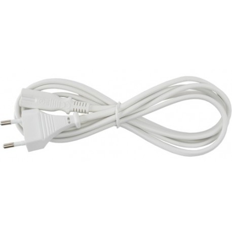 Cablu de alimentare (2 x 0,75 mm2), alb, Sal Home N 1-2WH/VDE